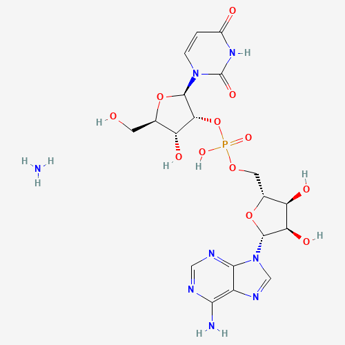 [(2R,3S,4R,5R)-5-(6-aminopurin-9-yl)-3,4-dihydroxyoxolan-2-yl]methyl [(2R,3R,4R,5R)-2-(2,4-dioxopyrimidin-1-yl)-4-hydroxy-5-(hydroxymethyl)oxolan-3-yl] hydrogen phosphate;azane (CAS: 108320-81-6) - Related Chemical Product