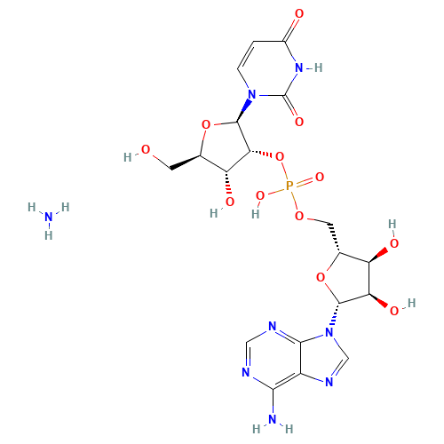 [(2R,3S,4R,5R)-5-(6-aminopurin-9-yl)-3,4-dihydroxyoxolan-2-yl]methyl [(2R,3R,4R,5R)-2-(2,4-dioxopyrimidin-1-yl)-4-hydroxy-5-(hydroxymethyl)oxolan-3-yl] hydrogen phosphate;azane (CAS: 108320-81-6) - Related Chemical Product