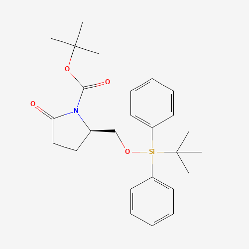 tert-butyl (2R)-2-[[tert-butyl(diphenyl)silyl]oxymethyl]-5-oxopyrrolidine-1-carboxylate (CAS: 138629-30-8) - Related Chemical Product