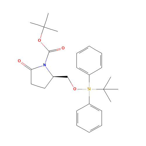 tert-butyl (2R)-2-[[tert-butyl(diphenyl)silyl]oxymethyl]-5-oxopyrrolidine-1-carboxylate (CAS: 138629-30-8) - Related Chemical Product