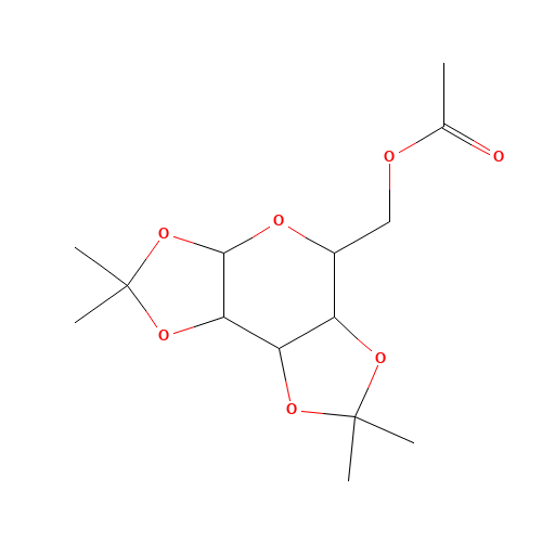 [(3aR,5R,5aS,8aS,8bR)-2,2,7,7-tetramethyl-5,5a,8a,8b-tetrahydro-3aH-di[1,3]dioxolo[4,5-a:5',4'-d]pyran-5-yl]methyl acetate (CAS: 4860-78-0) - Related Chemical Product