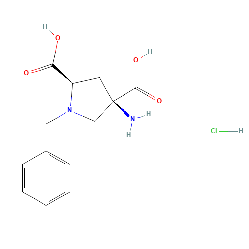 (2R,4R)-4-amino-1-benzylpyrrolidine-2,4-dicarboxylic acid;hydrochloride (CAS: 345296-09-5) - Related Chemical Product