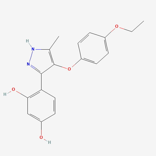 (4E)-4-[4-(4-ethoxyphenoxy)-5-methyl-1,2-dihydropyrazol-3-ylidene]-3-hydroxycyclohexa-2,5-dien-1-one (CAS: 374699-18-0) - Related Chemical Product