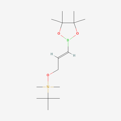 tert-butyl-dimethyl-[(E)-3-(4,4,5,5-tetramethyl-1,3,2-dioxaborolan-2-yl)prop-2-enoxy]silane (CAS: 114653-19-9) - Related Chemical Product
