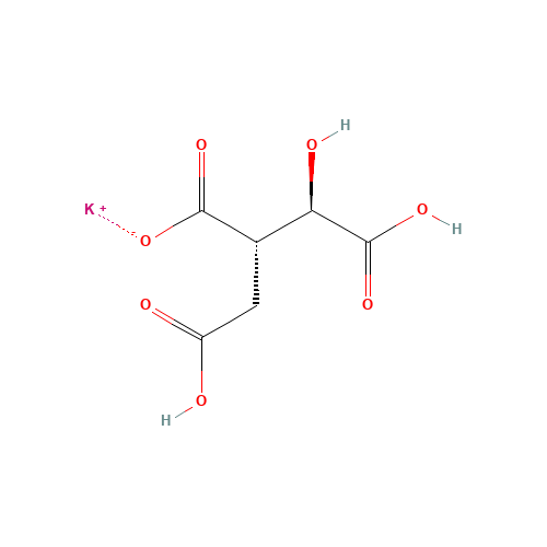 potassium;(2S,3R)-2-(carboxymethyl)-3,4-dihydroxy-4-oxobutanoate (CAS: 20226-99-7) - Chemical Structure and Molecular Formula 