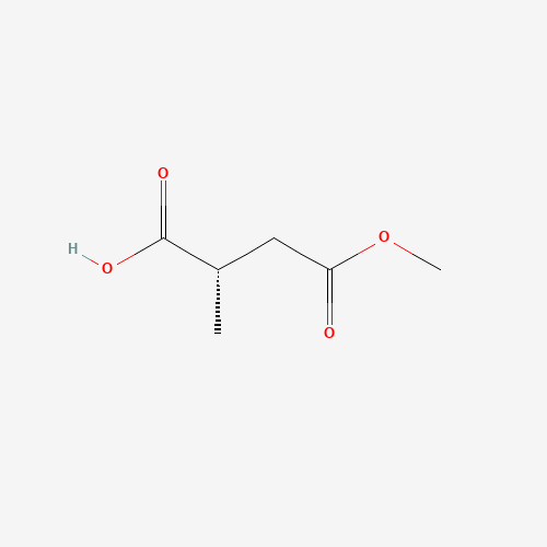 (2S)-4-methoxy-2-methyl-4-oxobutanoic acid (CAS: 111266-27-4) - Chemical Structure and Molecular Formula 