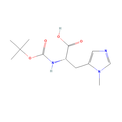 (2S)-3-(3-methylimidazol-4-yl)-2-[(2-methylpropan-2-yl)oxycarbonylamino]propanoic acid (CAS: 61070-22-2) - Related Chemical Product
