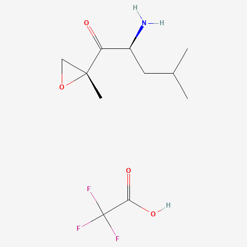 (2S)-2-amino-4-methyl-1-[(2R)-2-methyloxiran-2-yl]pentan-1-one;2,2,2-trifluoroacetic acid (CAS: 247068-85-5) - Related Chemical Product