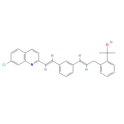 2-[2-[(E)-3-[3-[(E)-2-(7-chloroquinolin-2-yl)ethenyl]phenyl]prop-2-enyl]phenyl]propan-2-ol (CAS: 168214-68-4) - Related Chemical Product