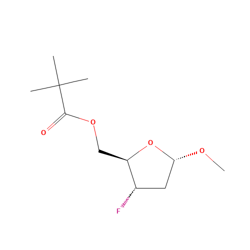 [(2R,3S,5S)-3-fluoro-5-methoxyoxolan-2-yl]methyl 2,2-dimethylpropanoate (CAS: 138168-22-6) - Related Chemical Product