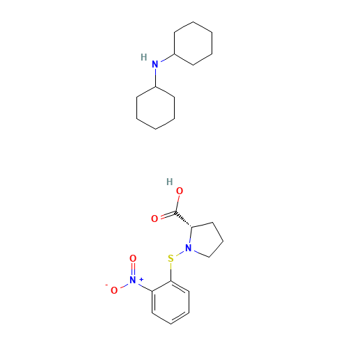 N-cyclohexylcyclohexanamine;(2S)-1-(2-nitrophenyl)sulfanylpyrrolidine-2-carboxylic acid (CAS: 7675-53-8) - Related Chemical Product