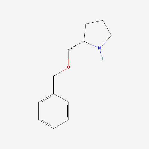 (2S)-2-(phenylmethoxymethyl)pyrrolidine (CAS: 89597-97-7) - Chemical Structure and Molecular Formula 