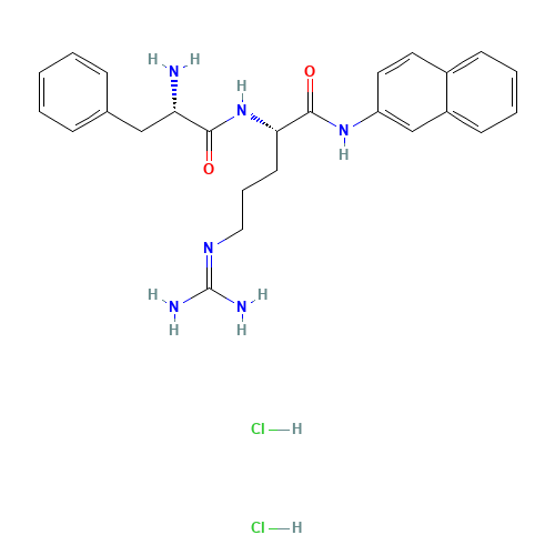 (2S)-2-[[(2S)-2-amino-3-phenylpropanoyl]amino]-5-(diaminomethylideneamino)-N-naphthalen-2-ylpentanamide;dihydrochloride (CAS: 100929-99-5) - Related Chemical Product