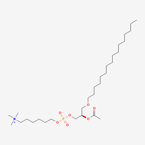 [(2R)-2-acetyloxy-3-hexadecoxypropyl] 6-(trimethylazaniumyl)hexyl phosphate (CAS: 137566-83-7) - Related Chemical Product