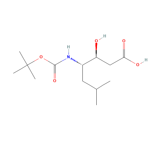 (3S,4S)-3-hydroxy-6-methyl-4-[(2-methylpropan-2-yl)oxycarbonylamino]heptanoic acid (CAS: 58521-49-6) - Related Chemical Product