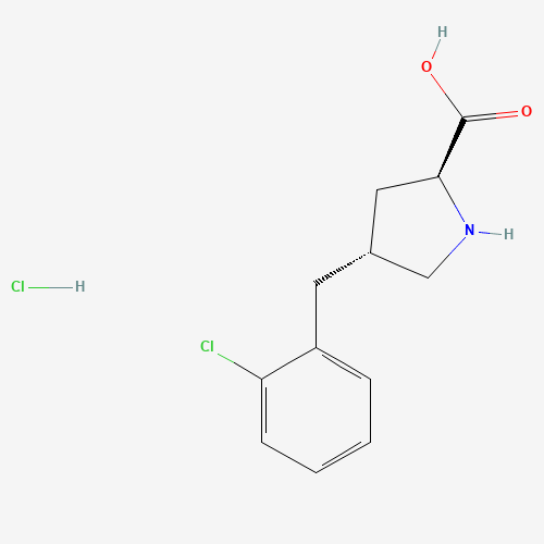 (2S,4R)-4-[(2-chlorophenyl)methyl]pyrrolidine-2-carboxylic acid;hydrochloride (CAS: 1049733-67-6) - Related Chemical Product