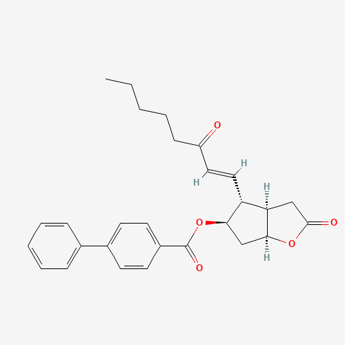 [(3aR,4R,5R,6aS)-2-oxo-4-[(E)-3-oxooct-1-enyl]-3,3a,4,5,6,6a-hexahydrocyclopenta[b]furan-5-yl] 4-phenylbenzoate (CAS: 31753-00-1) - Related Chemical Product