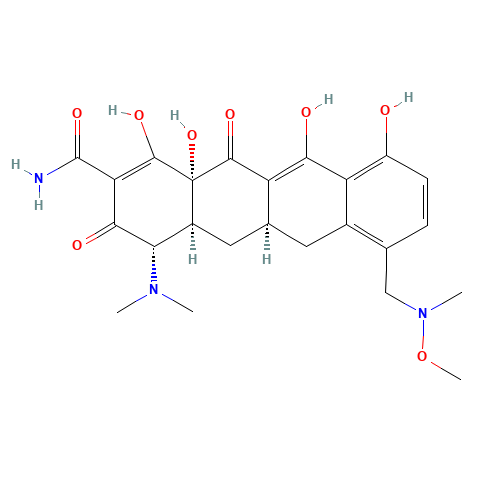 (4S,4aS,5aR,12aR)-4-(dimethylamino)-1,10,11,12a-tetrahydroxy-7-[[methoxy(methyl)amino]methyl]-3,12-dioxo-4a,5,5a,6-tetrahydro-4H-tetracene-2-carboxamide (CAS: 1035654-66-0) - Related Chemical Product