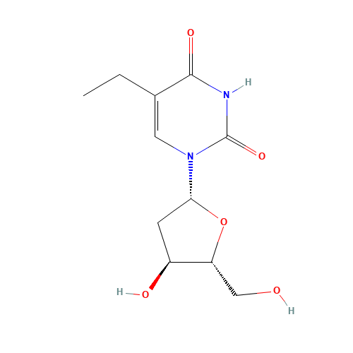 5-ethyl-1-[(2R,4S,5R)-4-hydroxy-5-(hydroxymethyl)oxolan-2-yl]pyrimidine-2,4-dione (CAS: 15176-29-1) - Related Chemical Product