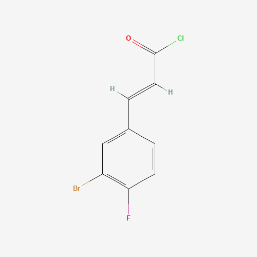 (E)-3-(3-bromo-4-fluorophenyl)prop-2-enoyl chloride (CAS: 676348-50-8) - Related Chemical Product