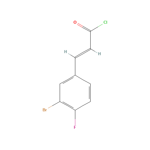 (E)-3-(3-bromo-4-fluorophenyl)prop-2-enoyl chloride (CAS: 676348-50-8) - Related Chemical Product