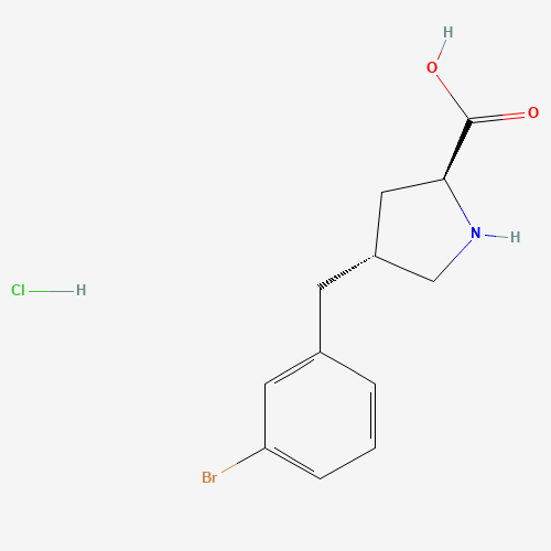 (2S,4R)-4-[(3-bromophenyl)methyl]pyrrolidine-2-carboxylic acid;hydrochloride (CAS: 1049734-10-2) - Related Chemical Product