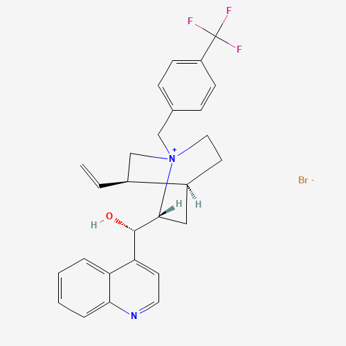 (S)-[(2R,4S,5R)-5-ethenyl-1-[[4-(trifluoromethyl)phenyl]methyl]-1-azoniabicyclo[2.2.2]octan-2-yl]-quinolin-4-ylmethanol;bromide (CAS: 95088-20-3) - Related Chemical Product