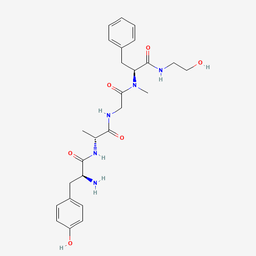 (2S)-2-amino-N-[(2R)-1-[[2-[[(2S)-1-(2-hydroxyethylamino)-1-oxo-3-phenylpropan-2-yl]-methylamino]-2-oxoethyl]amino]-1-oxopropan-2-yl]-3-(4-hydroxyphenyl)propanamide (CAS: 78123-71-4) - Related Chemical Product
