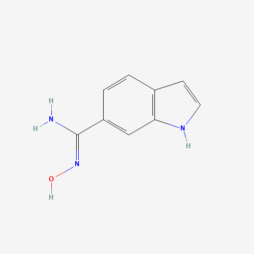 N'-hydroxy-1H-indole-6-carboximidamide (CAS: 952511-10-3) - Chemical Structure and Molecular Formula 