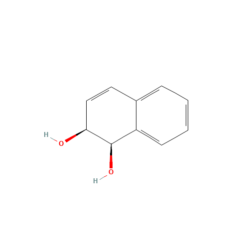 (1R,2S)-1,2-dihydronaphthalene-1,2-diol (CAS: 51268-88-3) - Chemical Structure and Molecular Formula 