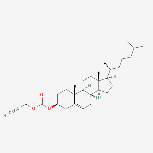 [(3S,8S,9S,10R,13R,14S,17R)-10,13-dimethyl-17-[(2R)-6-methylheptan-2-yl]-2,3,4,7,8,9,11,12,14,15,16,17-dodecahydro-1H-cyclopenta[a]phenanthren-3-yl] prop-2-ynyl carbonate (CAS: 33985-07-8) - Related Chemical Product