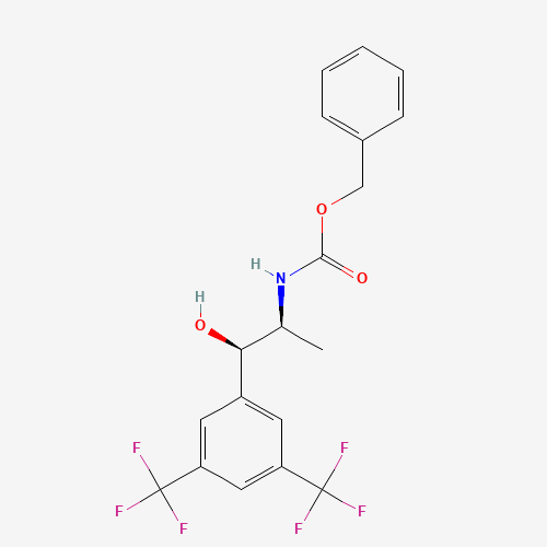 benzyl N-[(1R,2S)-1-[3,5-bis(trifluoromethyl)phenyl]-1-hydroxypropan-2-yl]carbamate (CAS: 877384-16-2) - Related Chemical Product