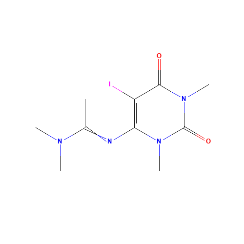 N'-(5-iodo-1,3-dimethyl-2,6-dioxopyrimidin-4-yl)-N,N-dimethylethanimidamide (CAS: 262359-45-5) - Related Chemical Product