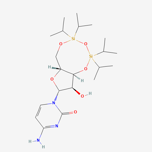 1-[(6aR,8R,9R,9aS)-9-hydroxy-2,2,4,4-tetra(propan-2-yl)-6a,8,9,9a-tetrahydro-6H-furo[3,2-f][1,3,5,2,4]trioxadisilocin-8-yl]-4-aminopyrimidin-2-one (CAS: 69304-42-3) - Related Chemical Product