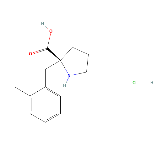 (2S)-2-[(2-methylphenyl)methyl]pyrrolidine-2-carboxylic acid;hydrochloride (CAS: 1049741-94-7) - Related Chemical Product