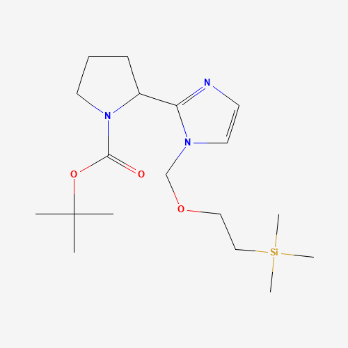tert-butyl (2S)-2-[1-(2-trimethylsilylethoxymethyl)imidazol-2-yl]pyrrolidine-1-carboxylate (CAS: 1179149-96-2) - Related Chemical Product