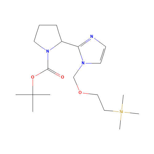 tert-butyl (2S)-2-[1-(2-trimethylsilylethoxymethyl)imidazol-2-yl]pyrrolidine-1-carboxylate (CAS: 1179149-96-2) - Related Chemical Product