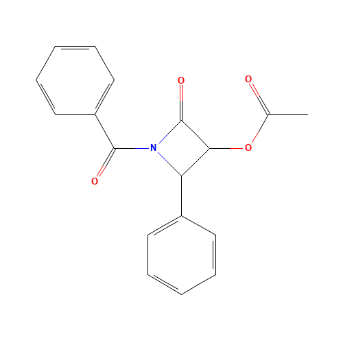 [(3R,4S)-1-benzoyl-2-oxo-4-phenylazetidin-3-yl] acetate (CAS: 146924-93-8) - Related Chemical Product