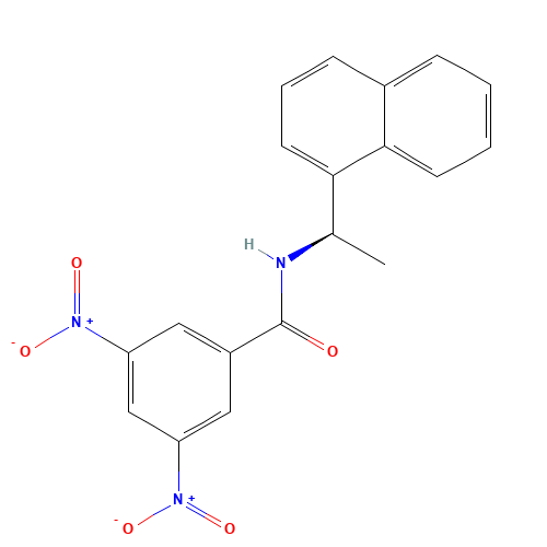 N-[(1R)-1-naphthalen-1-ylethyl]-3,5-dinitrobenzamide (CAS: 85922-30-1) - Related Chemical Product