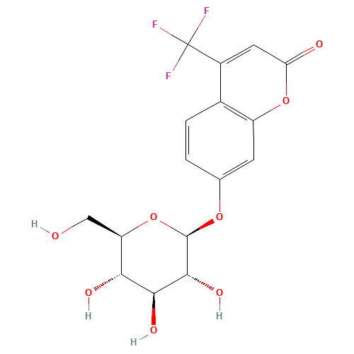 4-(trifluoromethyl)-7-[(2S,3R,4S,5S,6R)-3,4,5-trihydroxy-6-(hydroxymethyl)oxan-2-yl]oxychromen-2-one (CAS: 116981-86-3) - Related Chemical Product