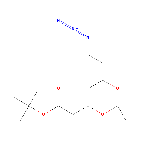 tert-butyl 2-[(4R,6R)-6-(2-azidoethyl)-2,2-dimethyl-1,3-dioxan-4-yl]acetate (CAS: 682356-88-3) - Related Chemical Product