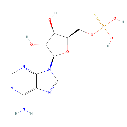 (2R,3R,4S,5R)-2-(6-aminopurin-9-yl)-5-(dihydroxyphosphinothioyloxymethyl)oxolane-3,4-diol (CAS: 19341-57-2) - Related Chemical Product