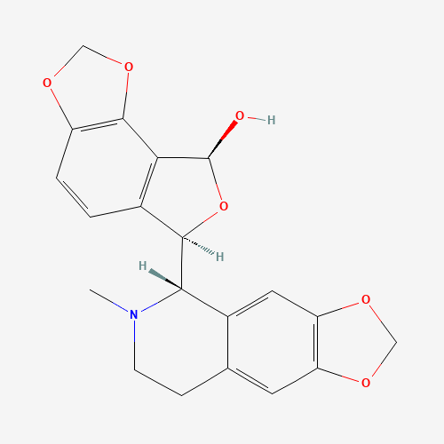 (6R,8S)-6-[(5S)-6-methyl-7,8-dihydro-5H-[1,3]dioxolo[4,5-g]isoquinolin-5-yl]-6,8-dihydrofuro[3,4-g][1,3]benzodioxol-8-ol (CAS: 6883-44-9) - Related Chemical Product