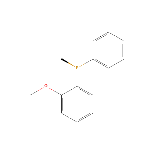 (S)-(2-methoxyphenyl)-methyl-phenylphosphane (CAS: 65337-14-6) - Chemical Structure and Molecular Formula 