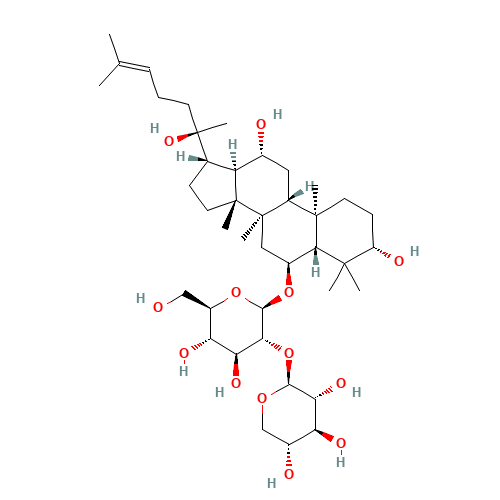 (2S,3R,4S,5R)-2-[(2R,3R,4S,5S,6R)-2-[[(3S,5R,6S,8R,9R,10R,12R,13R,14R,17S)-3,12-dihydroxy-17-[(2R)-2-hydroxy-6-methylhept-5-en-2-yl]-4,4,8,10,14-pentamethyl-2,3,5,6,7,9,11,12,13,15,16,17-dodecahydro-1H-cyclopenta[a]phenanthren-6-yl]oxy]-4,5-dihydroxy-6-(h (CAS: 948046-15-9) - Related Chemical Product