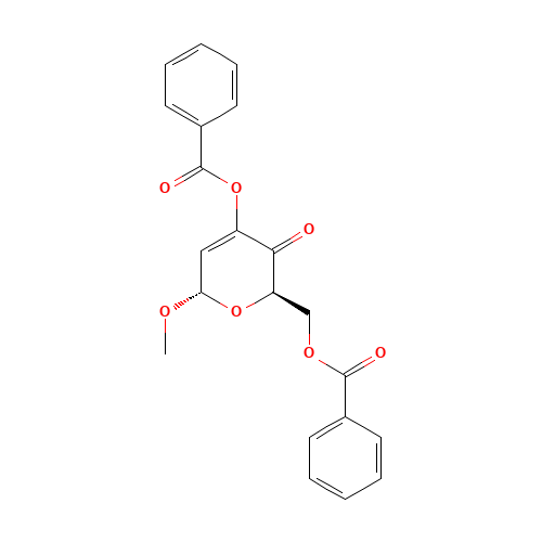 [(2S,6R)-4-benzoyloxy-2-methoxy-5-oxo-2H-pyran-6-yl]methyl benzoate (CAS: 25552-06-1) - Related Chemical Product