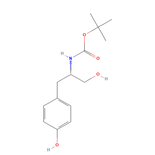 tert-butyl N-[(2S)-1-hydroxy-3-(4-hydroxyphenyl)propan-2-yl]carbamate (CAS: 220237-31-0) - Related Chemical Product