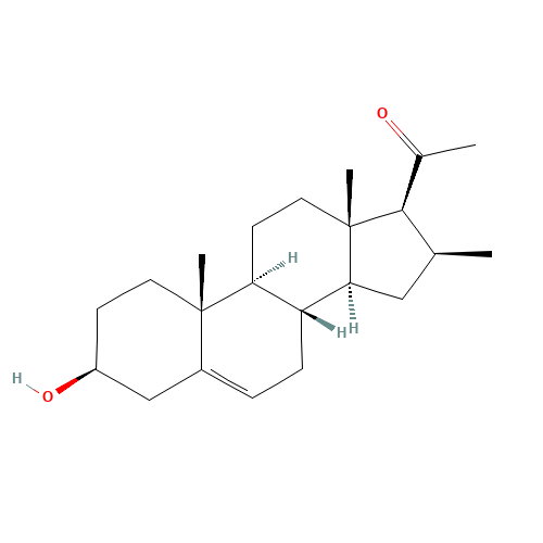 1-[(8S,9S,10R,13S,14S,16S,17S)-3-hydroxy-10,13,16-trimethyl-2,3,4,7,8,9,11,12,14,15,16,17-dodecahydro-1H-cyclopenta[a]phenanthren-17-yl]ethanone (CAS: 1474-71-1) - Related Chemical Product