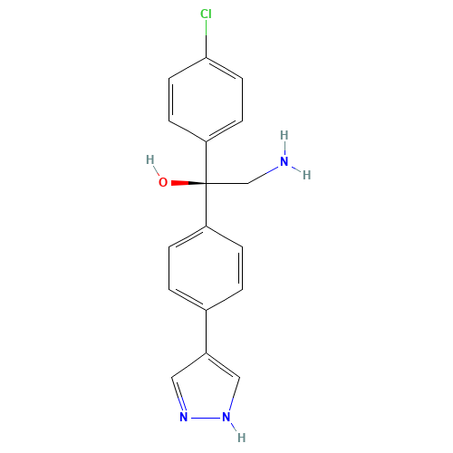 (1S)-2-amino-1-(4-chlorophenyl)-1-[4-(1H-pyrazol-4-yl)phenyl]ethanol (CAS: 1056901-62-2) - Related Chemical Product