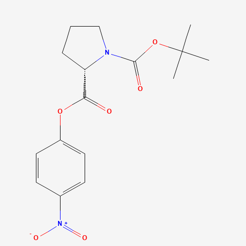 1-O-tert-butyl 2-O-(4-nitrophenyl) (2S)-pyrrolidine-1,2-dicarboxylate (CAS: 28310-65-8) - Related Chemical Product